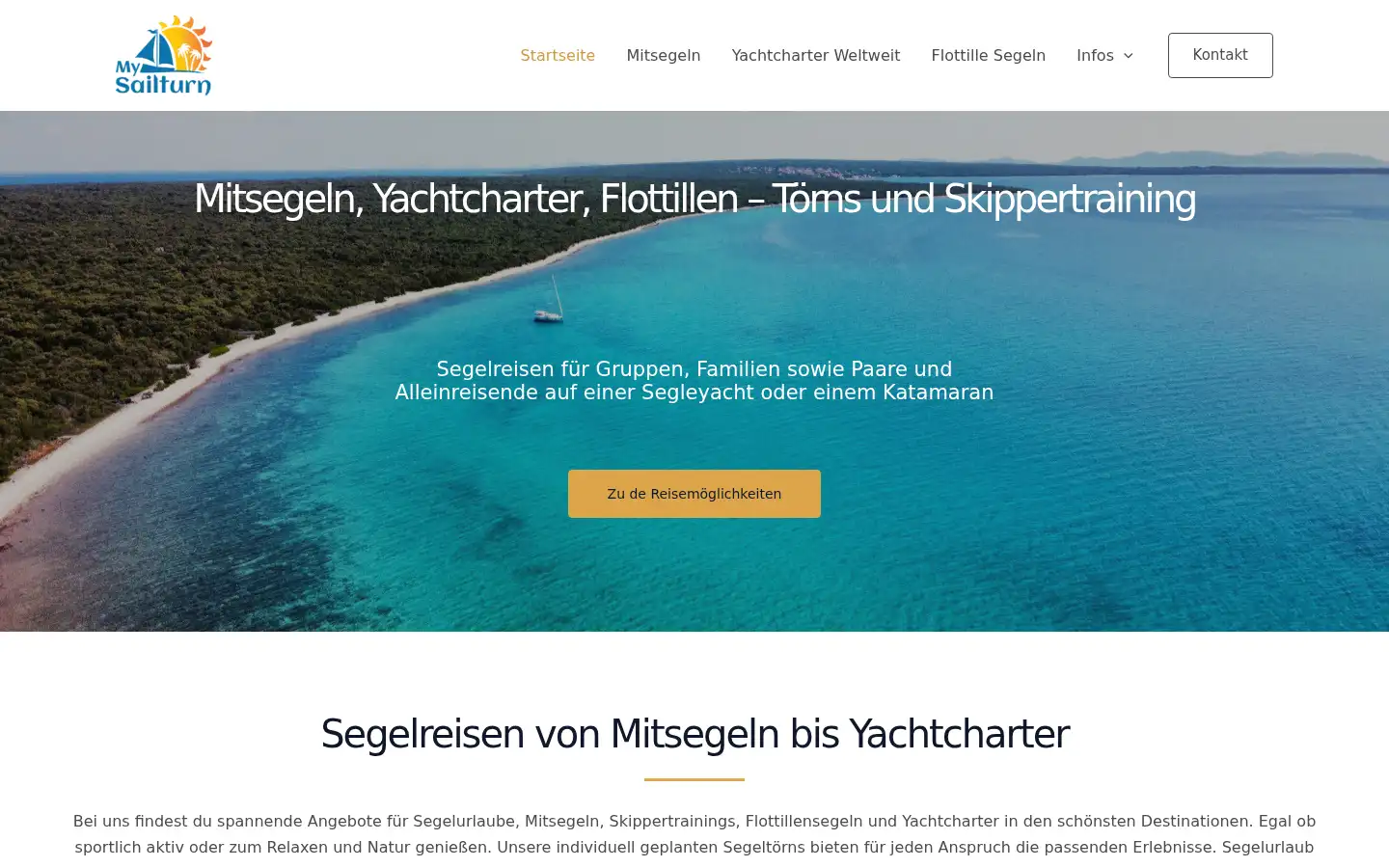 Screenshot of my-sailturn.com