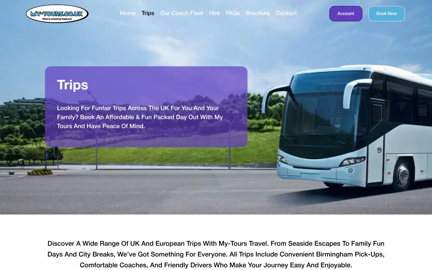 Screenshot of my-tours.co.uk