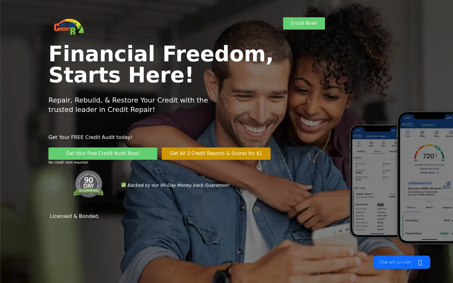 Screenshot of my800creditrx.com