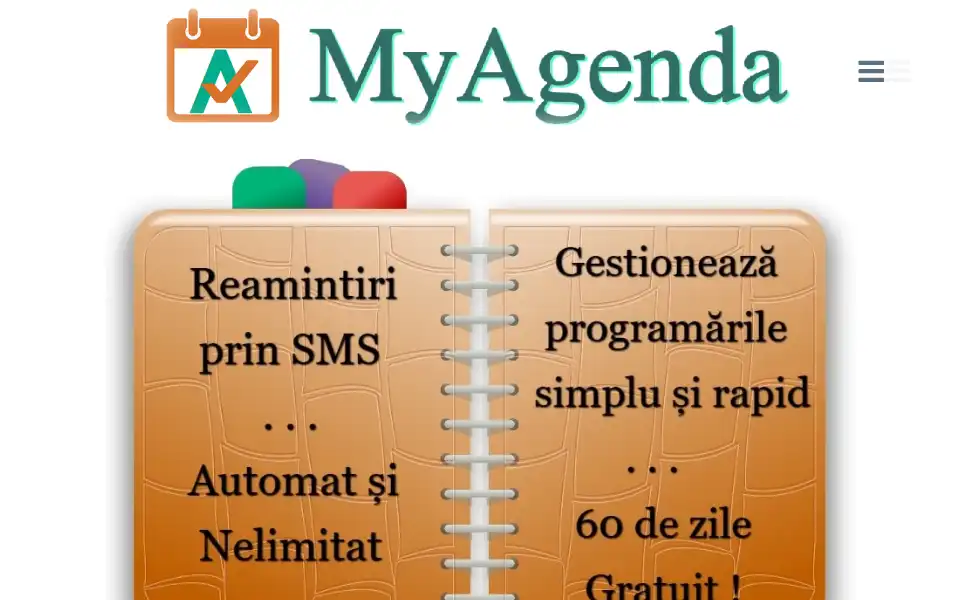 Screenshot of myagenda.ro