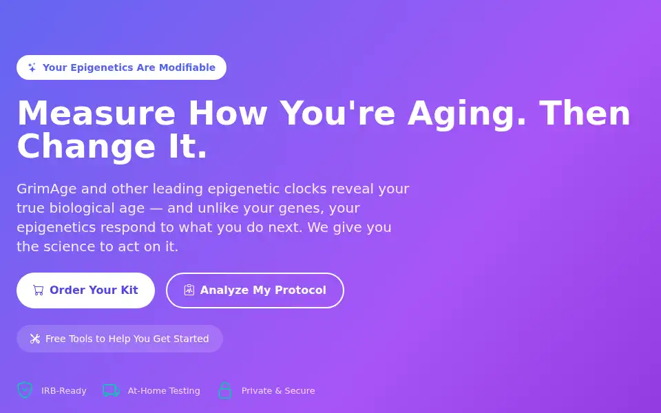 Screenshot of myagingtests.com