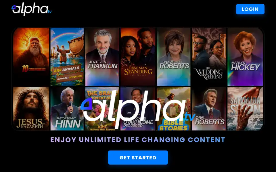 Screenshot of myalphatv.com