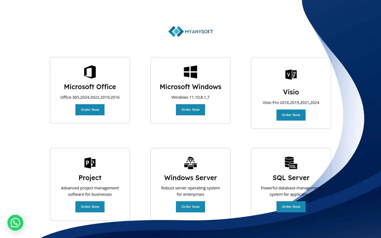 Screenshot of myanysoft.com