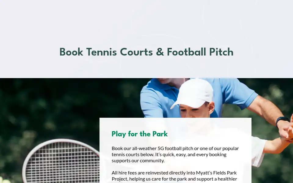 Screenshot of myattsfieldspark.info