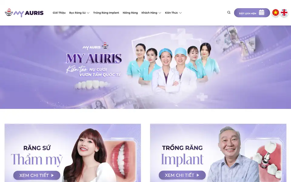 Screenshot of myauris.vn