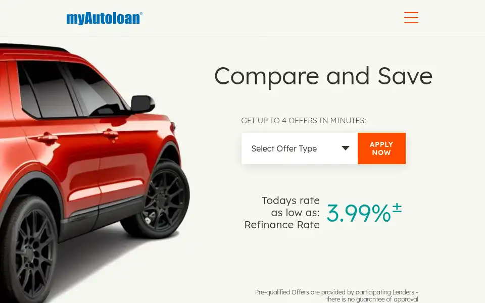 Screenshot of myautoloan.com