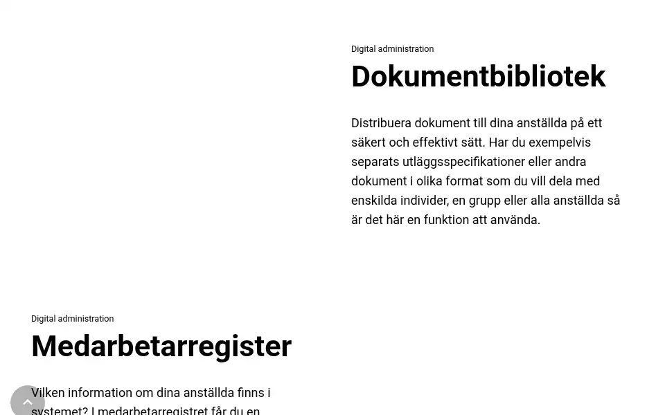 Screenshot of mybenefit.se