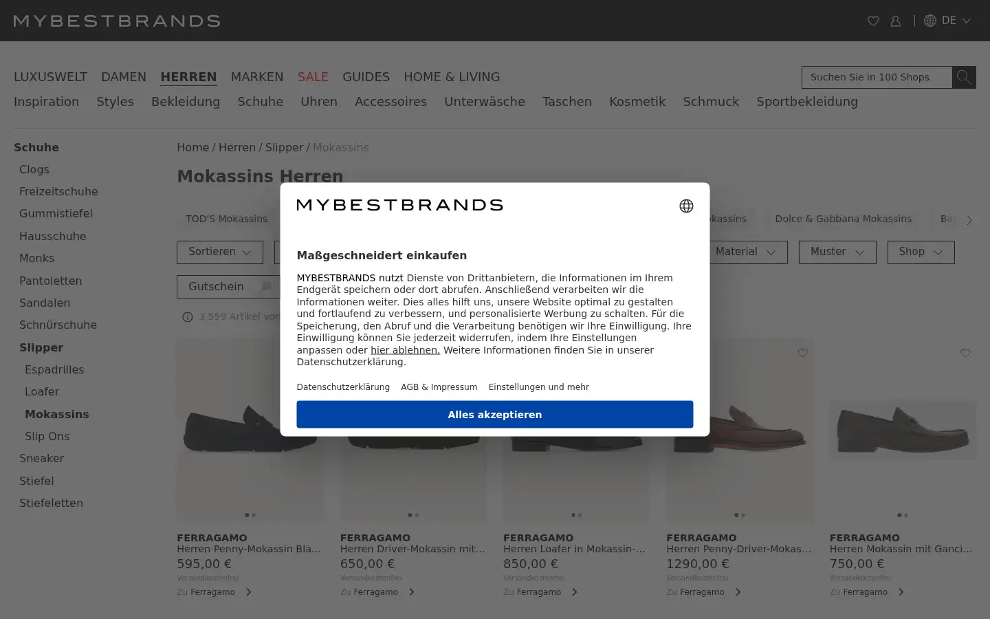 Screenshot of mybestbrands.de