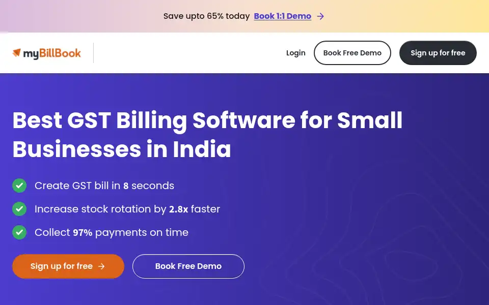 Screenshot of mybillbook.in
