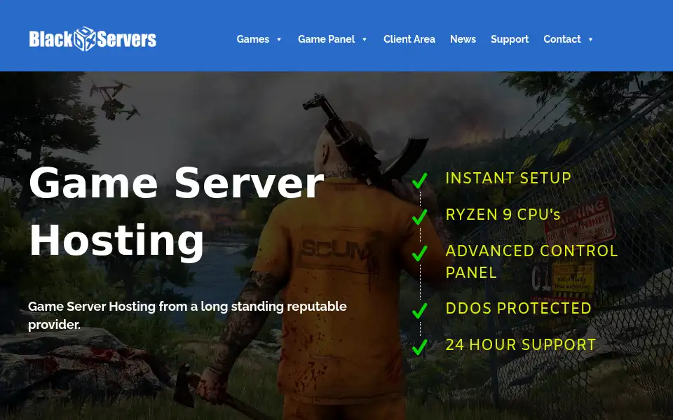 Screenshot of myblackboxhosting.com