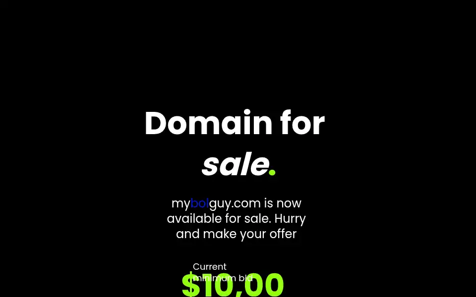 Screenshot of mybolguy.com