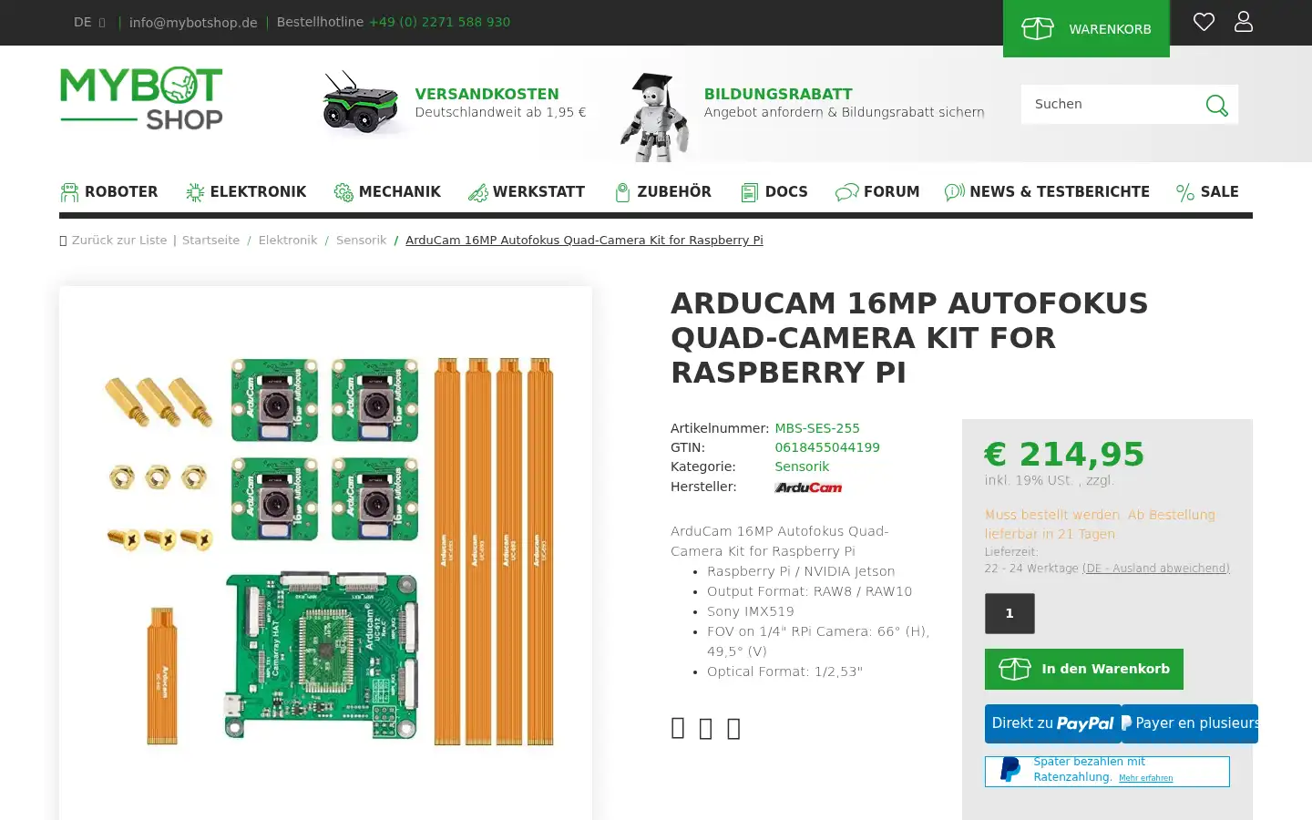 Screenshot of mybotshop.de