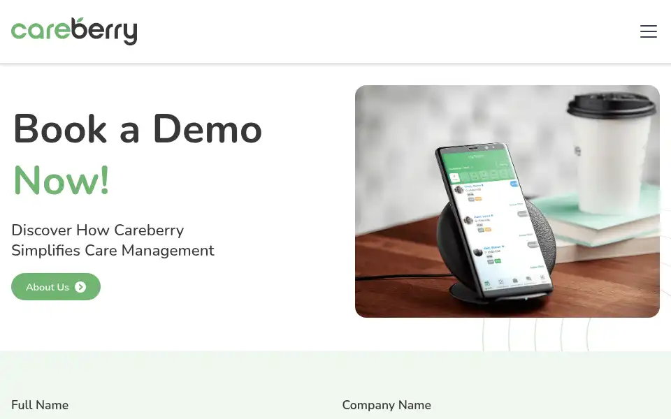 Screenshot of mycareberry.com