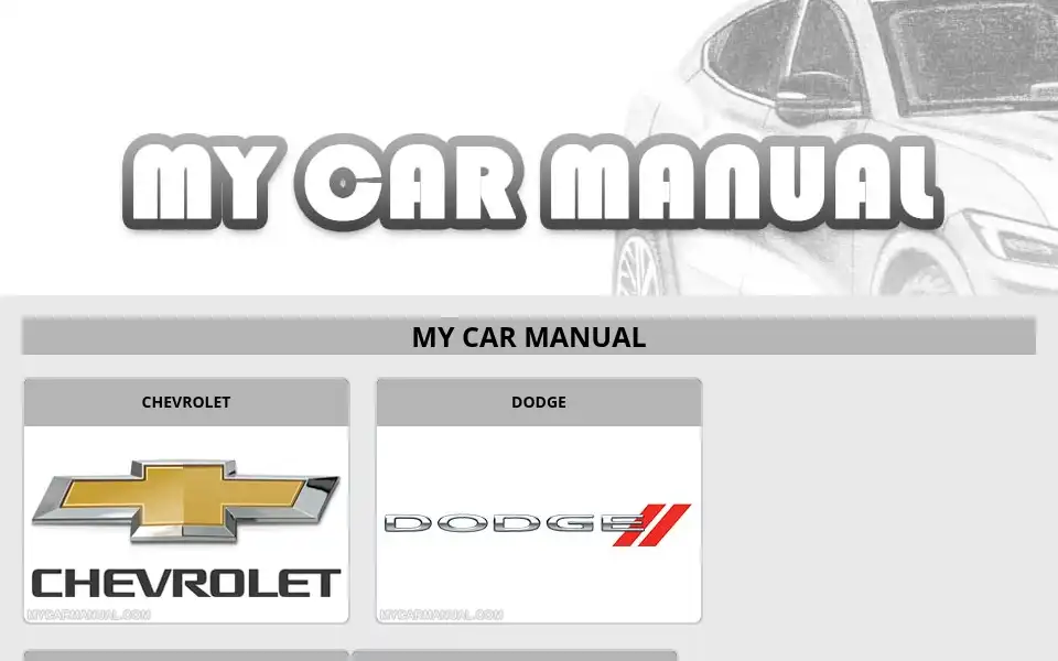 Screenshot of mycarmanual.com
