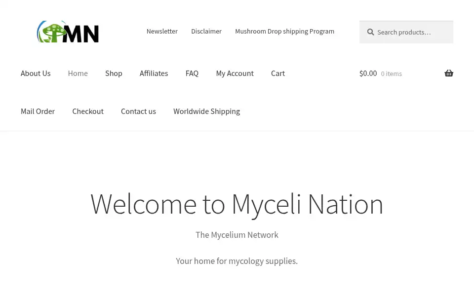 Screenshot of myceli-nation.com