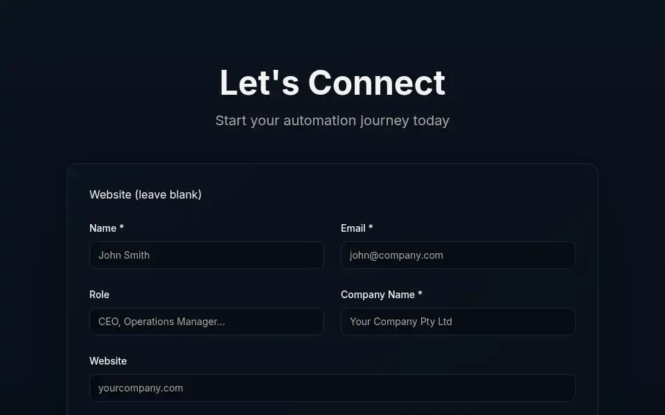 Screenshot of myceliumai.com.au