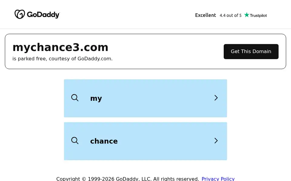 Screenshot of mychance.com