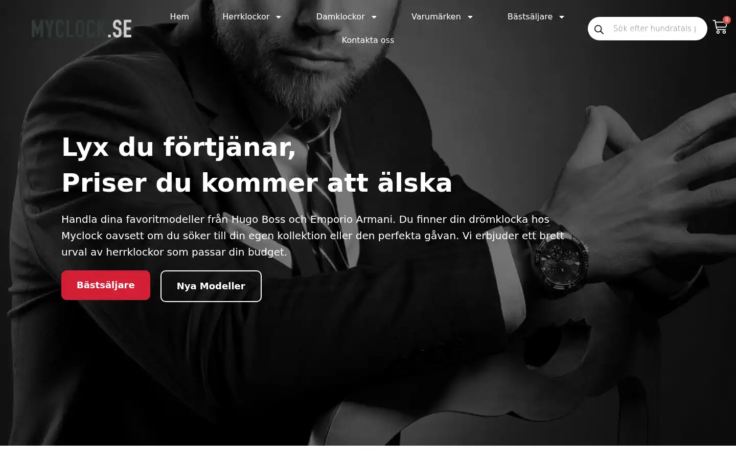 Screenshot of myclock.se