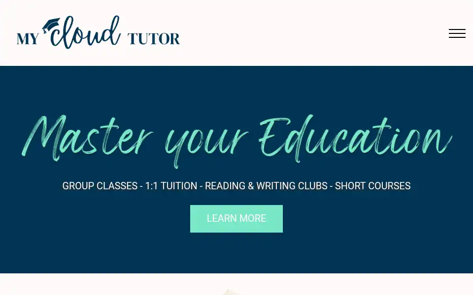Screenshot of mycloudtutor.co.uk