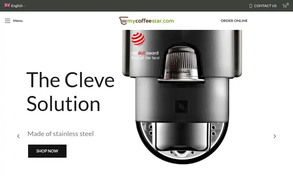 Screenshot of mycoffeestar.com
