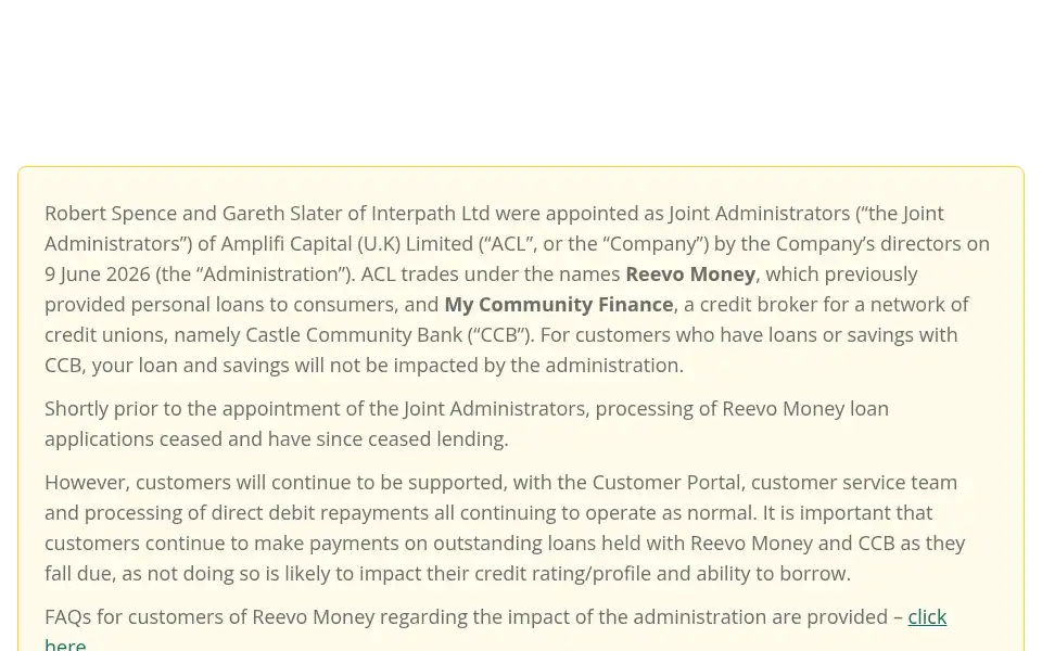 Screenshot of mycommunityfinance.co.uk