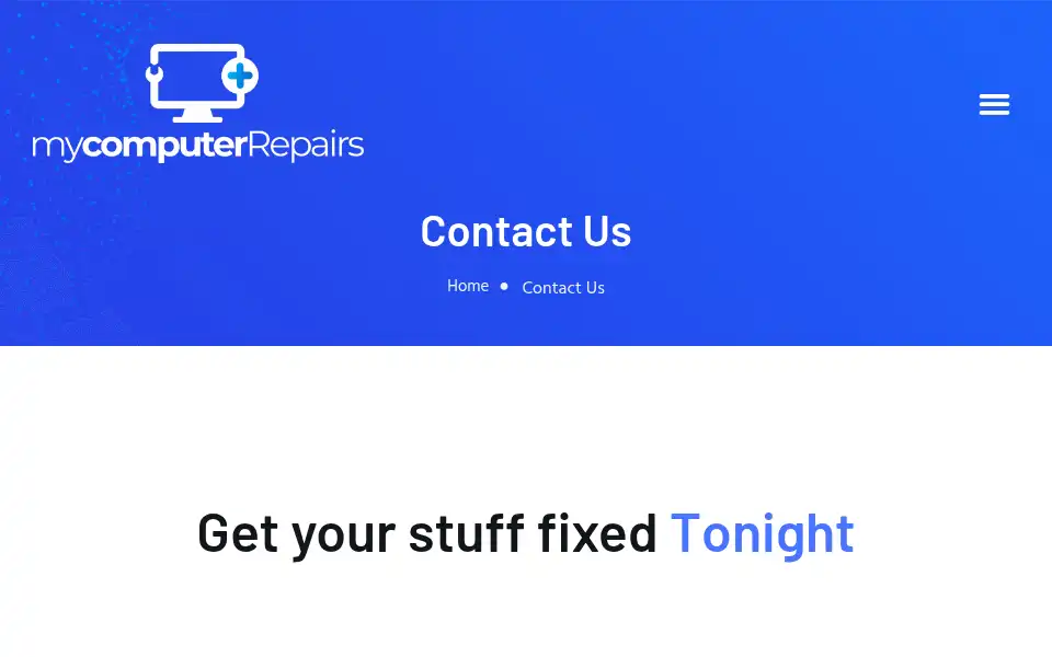 Screenshot of mycomputerrepairs.com.au