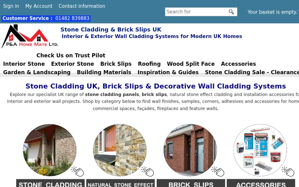Screenshot of mydecorativestone.co.uk