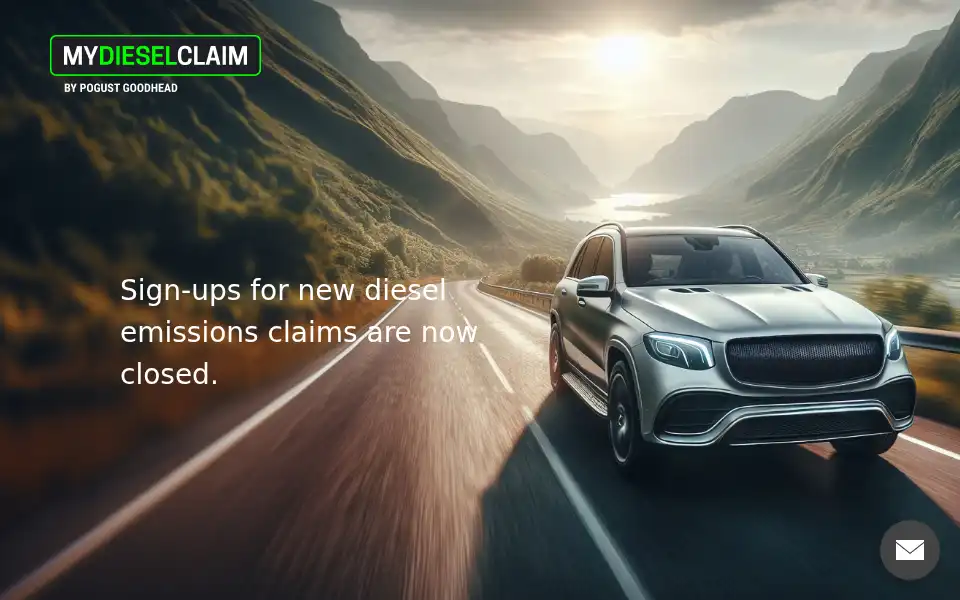 Screenshot of mydieselclaim.com