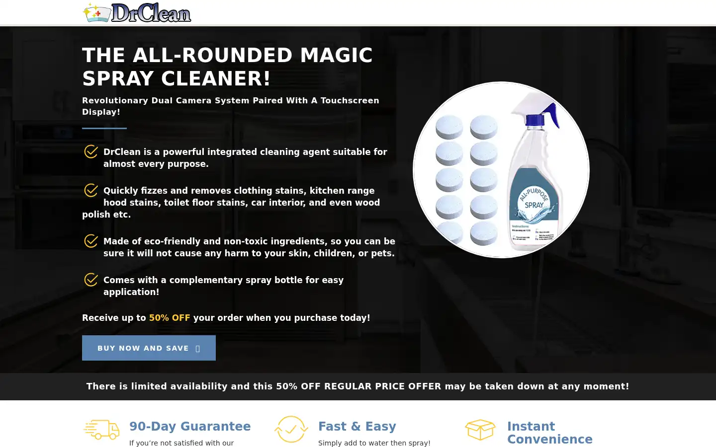 Screenshot of mydrclean.com