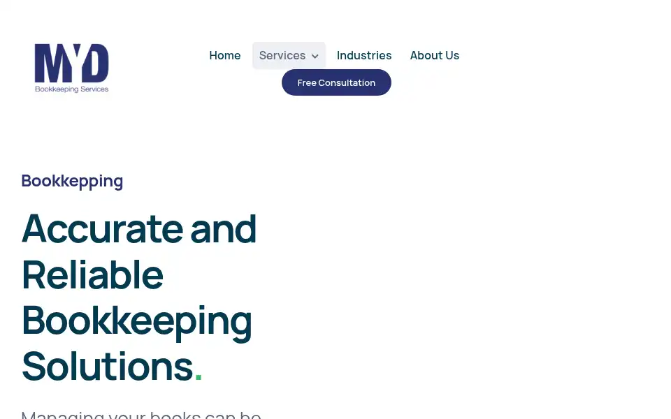 Screenshot of mydservices.co.uk