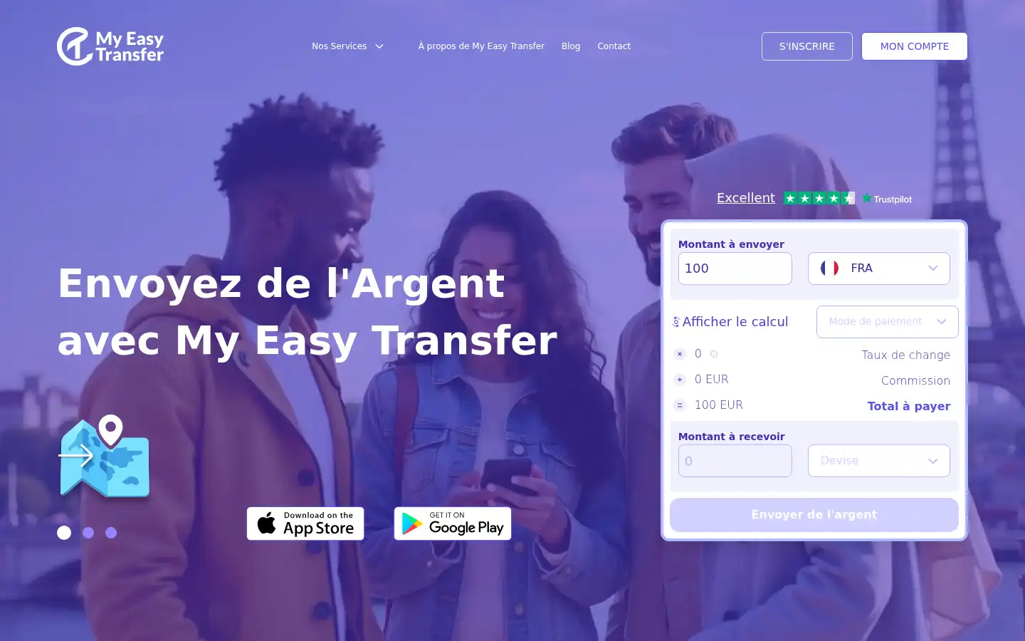 Screenshot of myeasytransfer.com