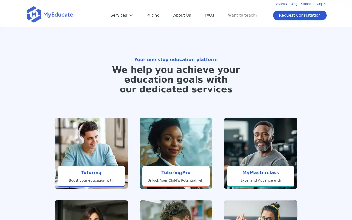 Screenshot of myeducate.co.uk
