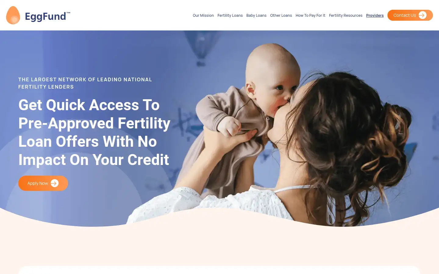Screenshot of myeggfund.com