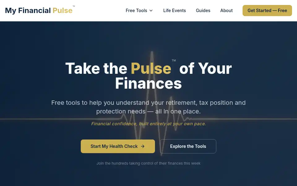 Screenshot of myfinancialpulse.co.uk