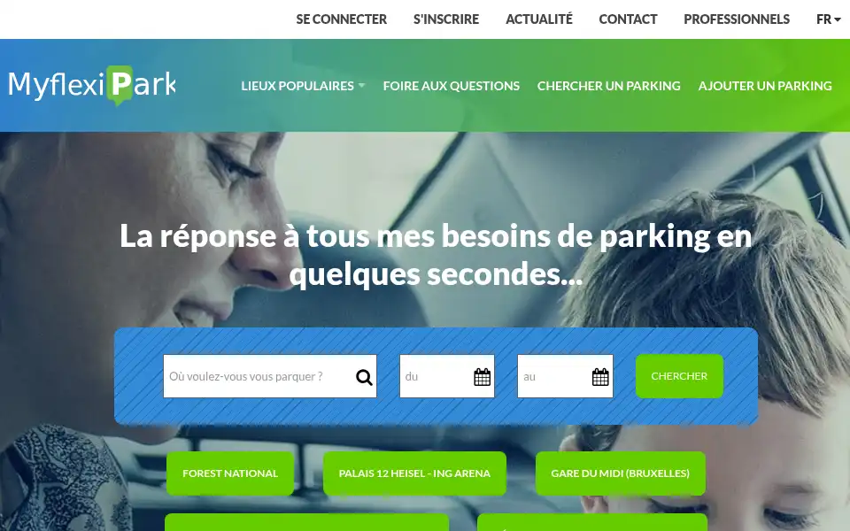 Screenshot of myflexipark.be