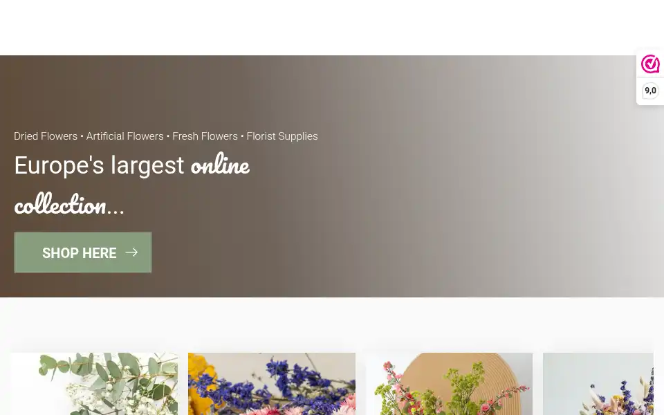 Screenshot of myflowers.shop