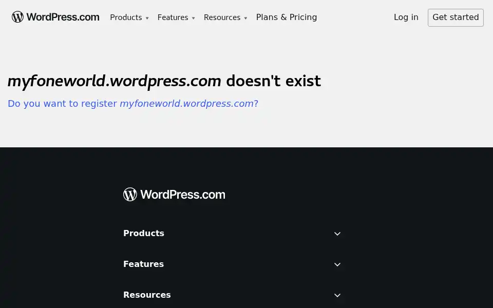 Screenshot of myfoneworld.com