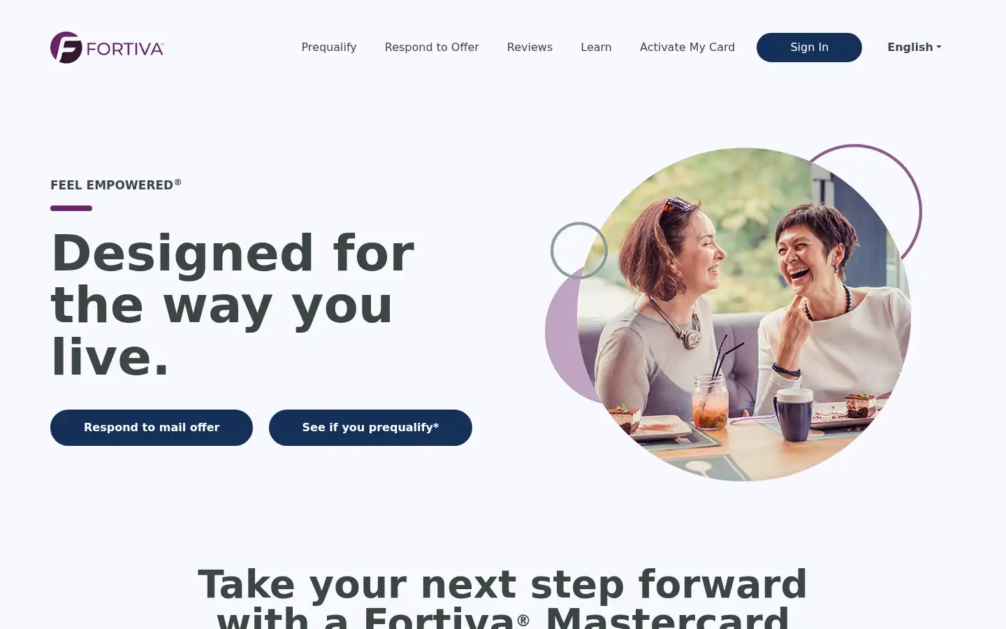 Screenshot of myfortiva.com