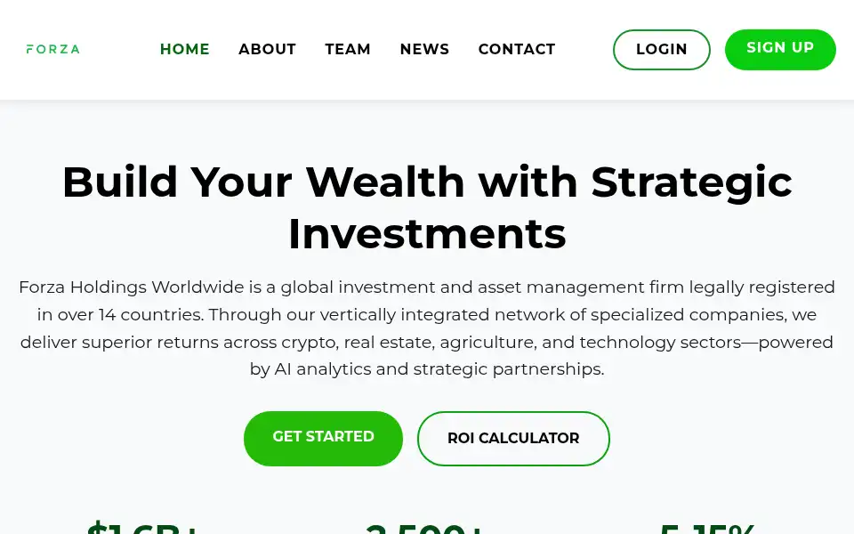 Screenshot of myforzatrust.com