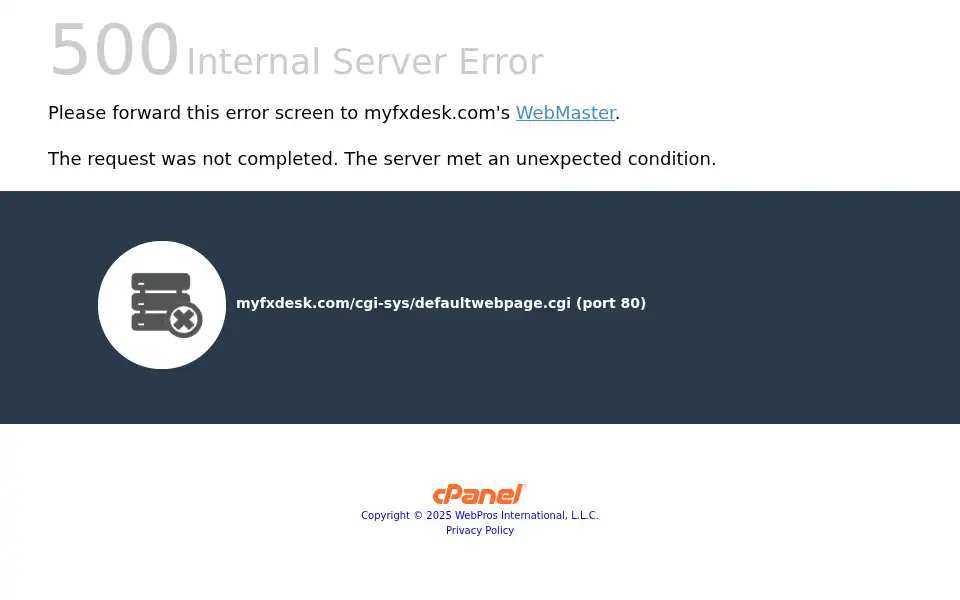 Screenshot of myfxdesk.com