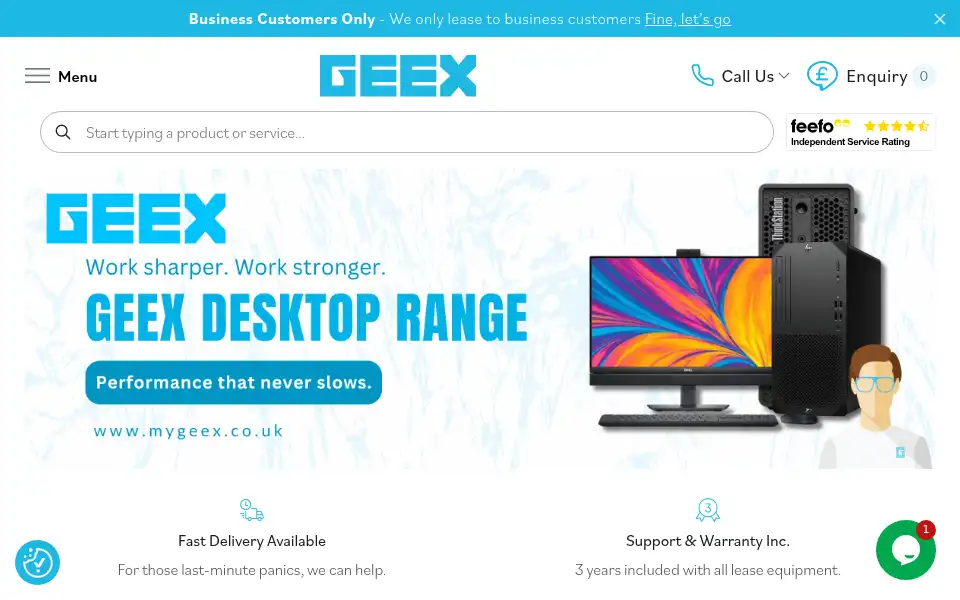 Screenshot of mygeex.co.uk