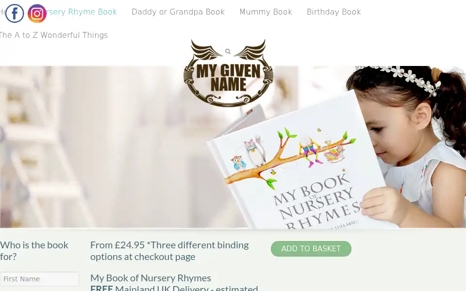 Screenshot of mygivenname.com
