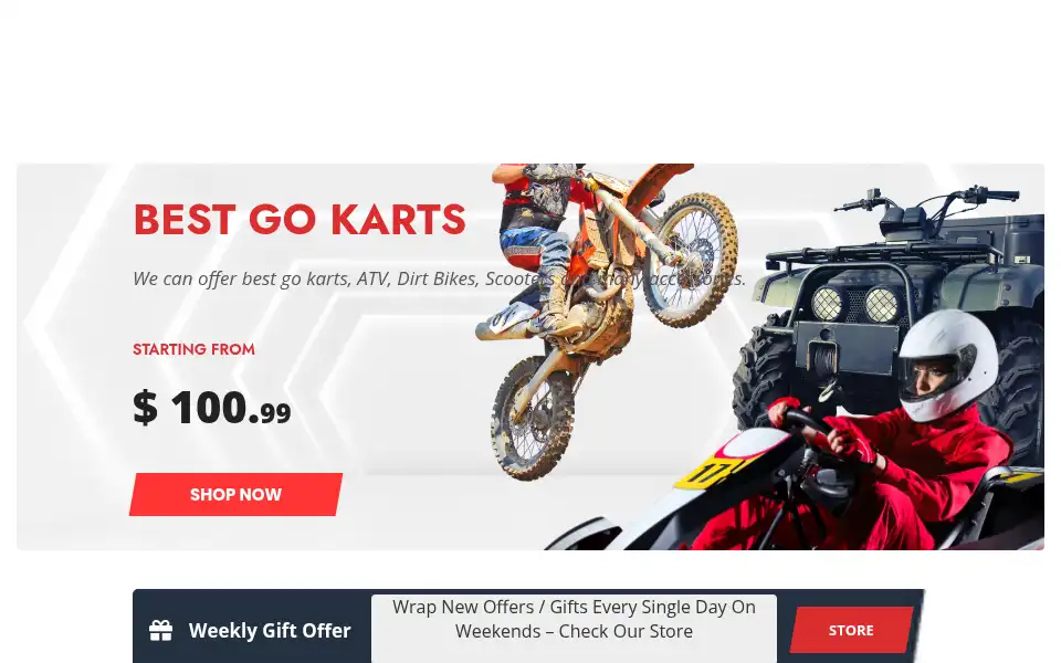 Screenshot of mygokarts.com