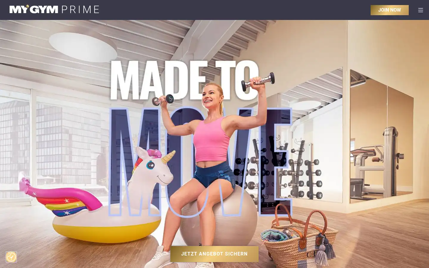 Screenshot of mygym-prime.at