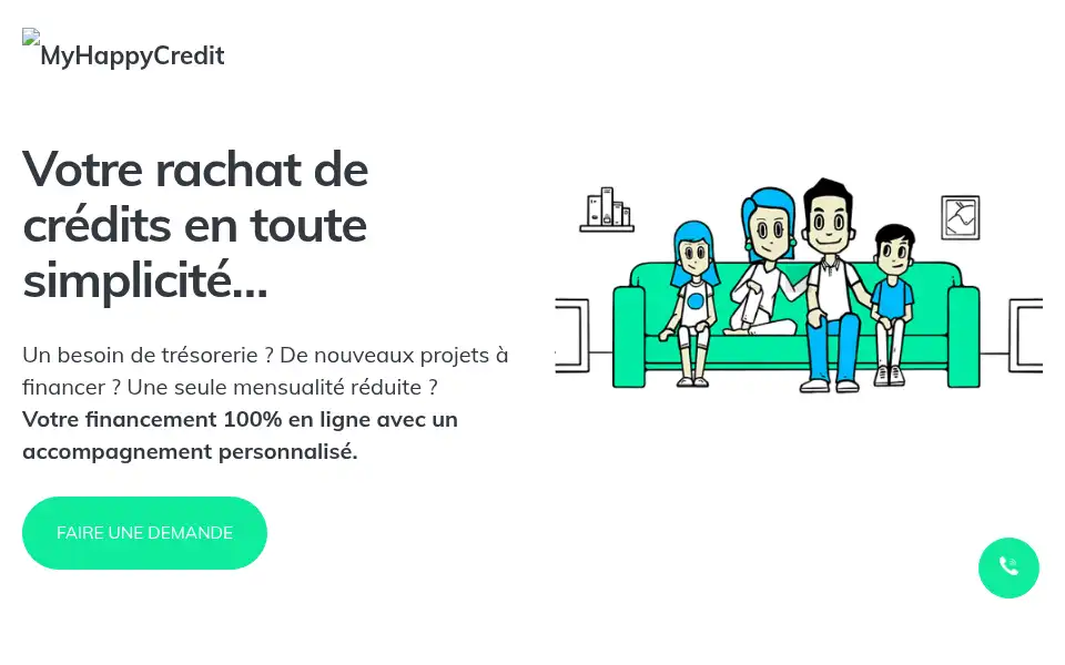 Screenshot of myhappycredit.com