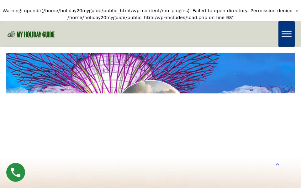 Screenshot of myholidayguide.co.uk