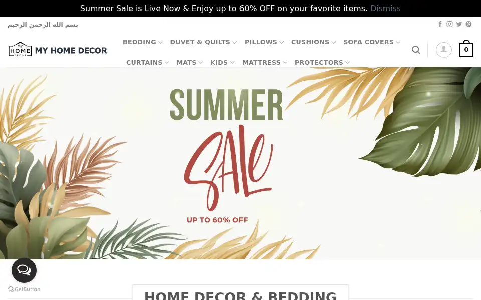 Screenshot of myhomedecor.pk