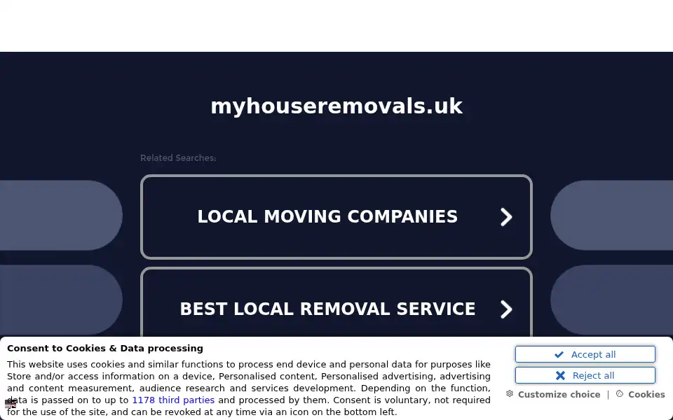 Screenshot of myhouseremovals.uk