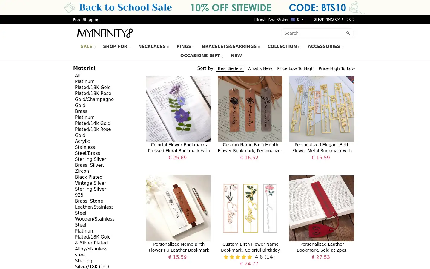 Screenshot of myinfinitys.com