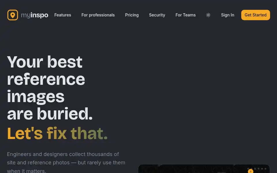 Screenshot of myinspo.co.uk